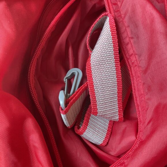 Nike Air Jordan Vintage 70s/80s Small Zippered Gym Duffle Bag Logo Red - Picture 8 of 10